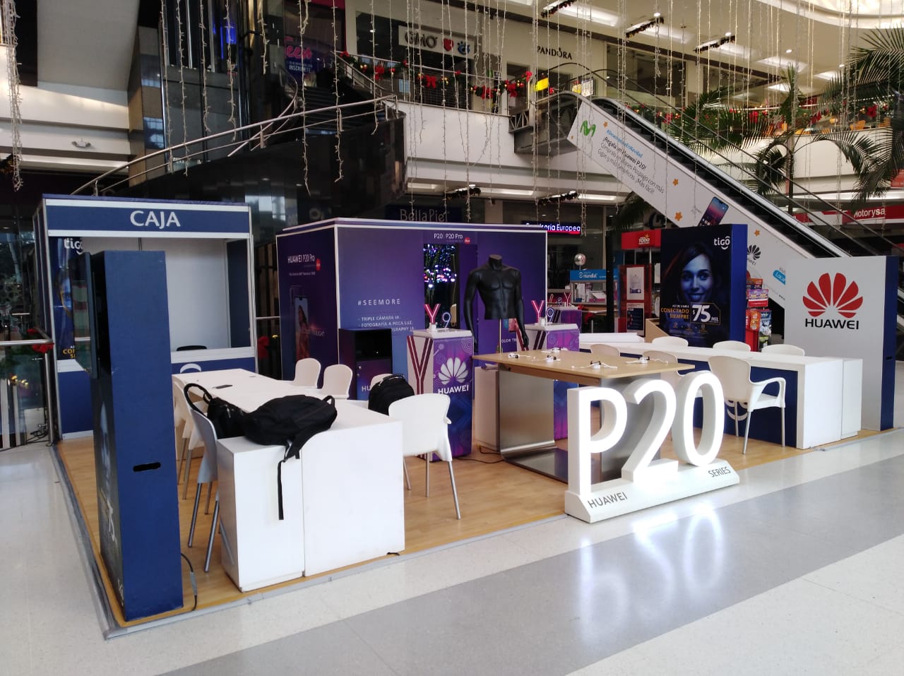 Stand de lanzamiento Huawei P20
